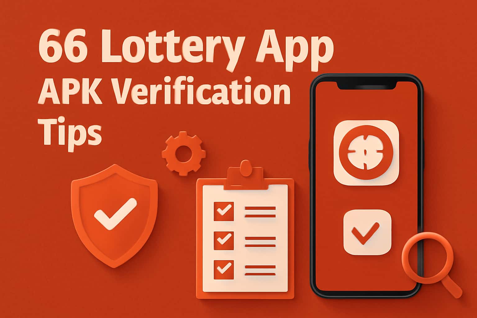 Illustration showing 66 Lottery App APK Verification Tips in an informative setting.