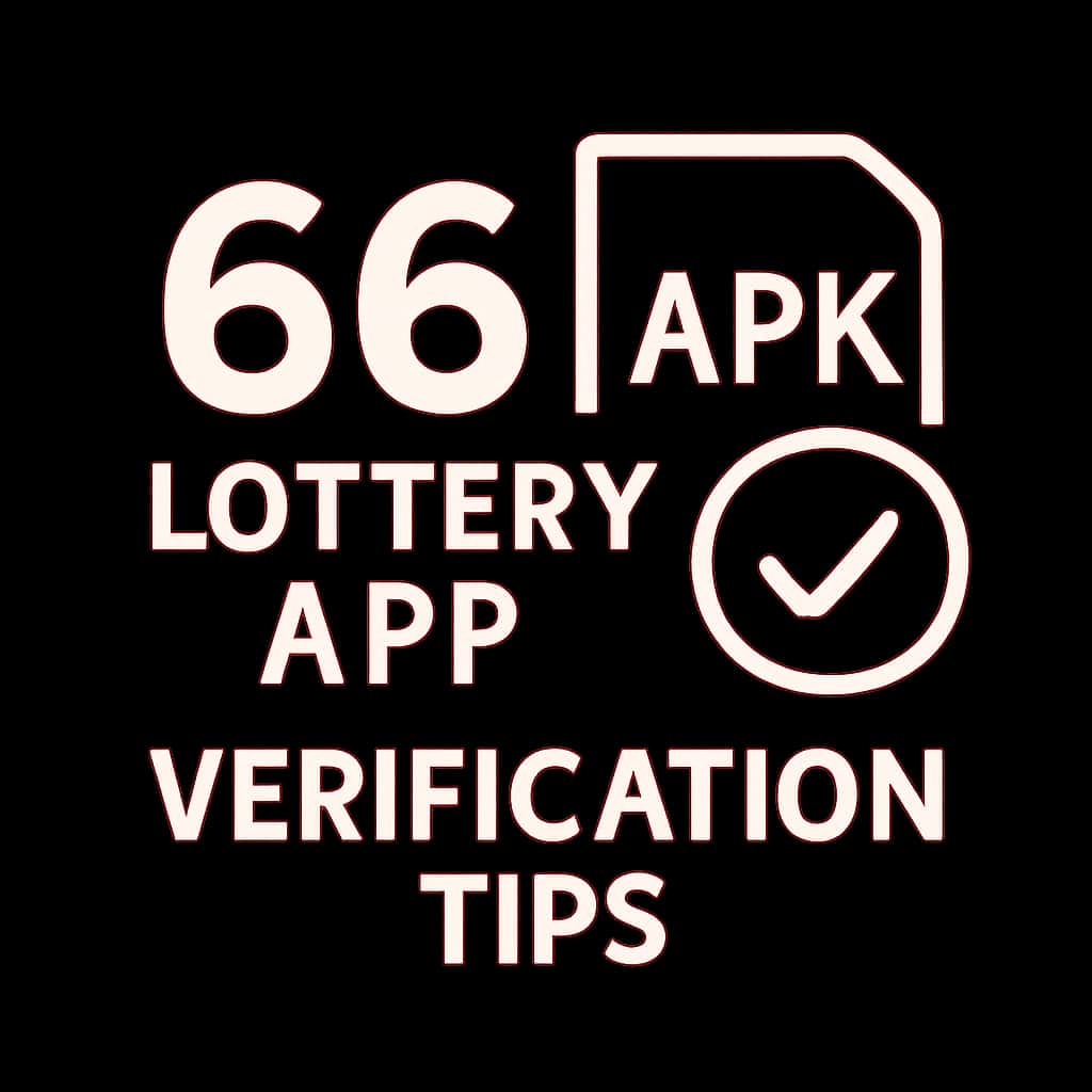 Icon representing 66 Lottery App APK Verification Tips.