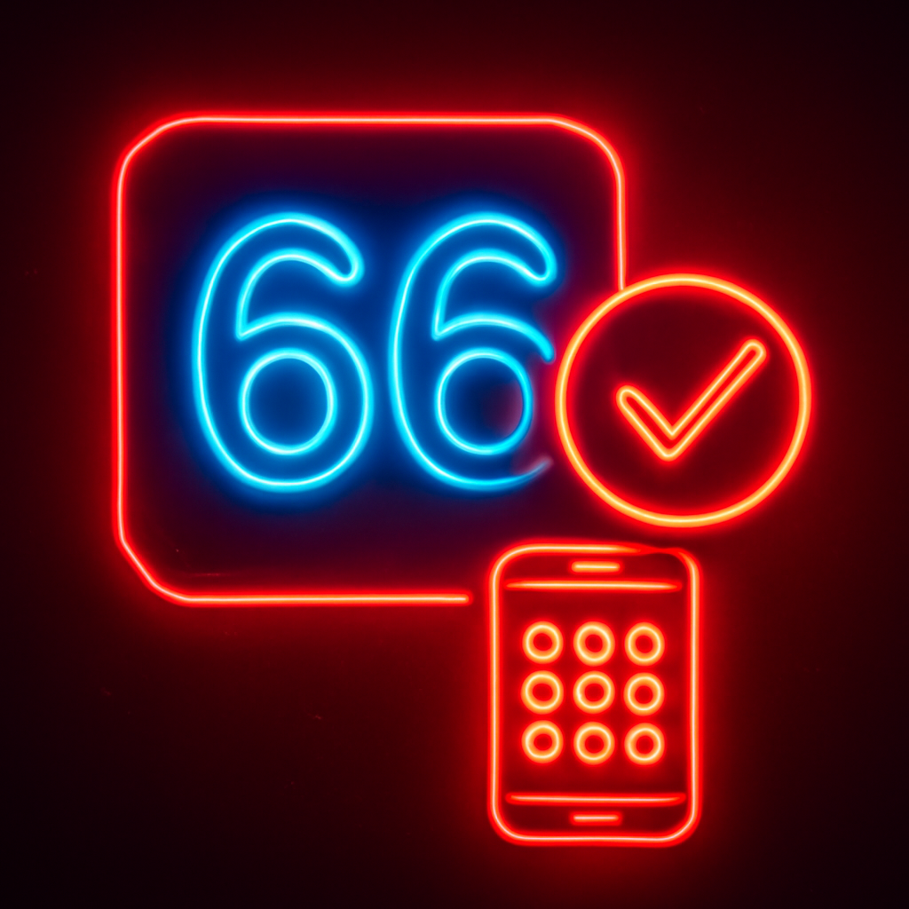 Icon representing the download of the 66 Lottery App.