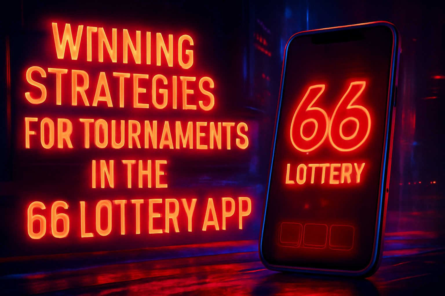 An informative scene illustrating tips for securing a 66 Lottery App account.