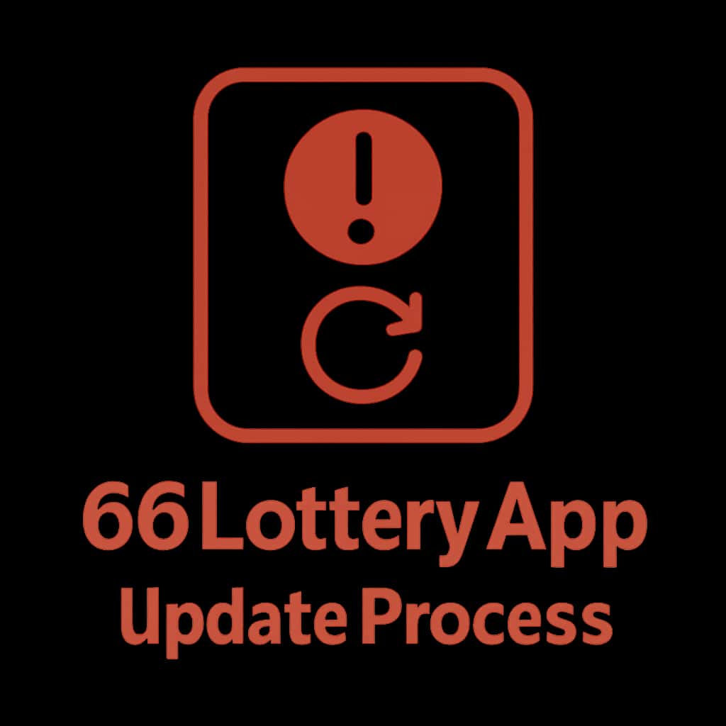 Icon representing the 66 Lottery App update process guide