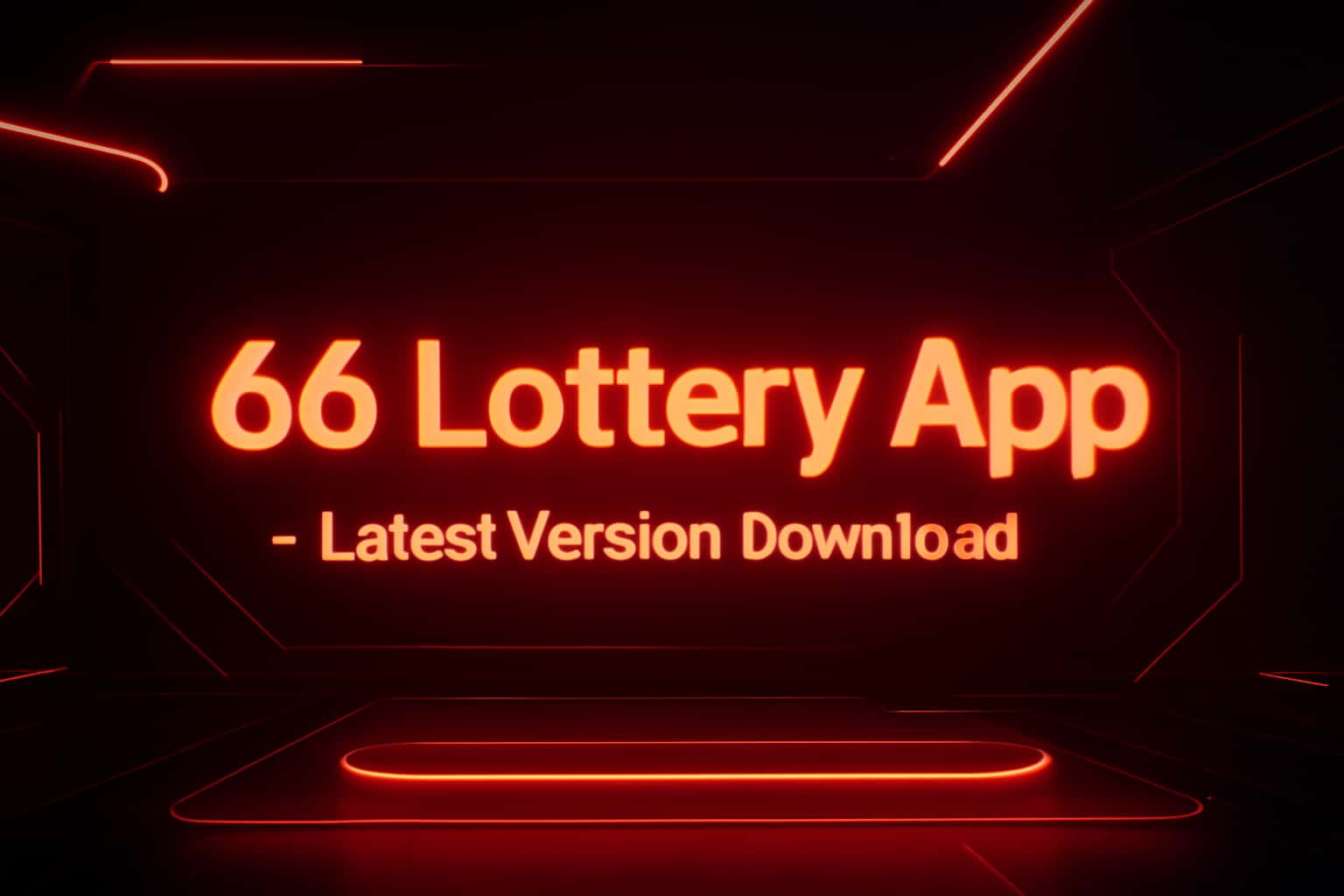 Futuristic lottery app interface