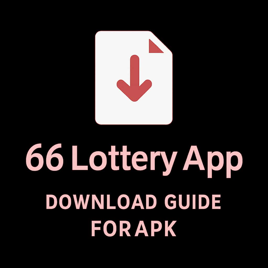 Icon representing the download guide for 66 Lottery App APK.
