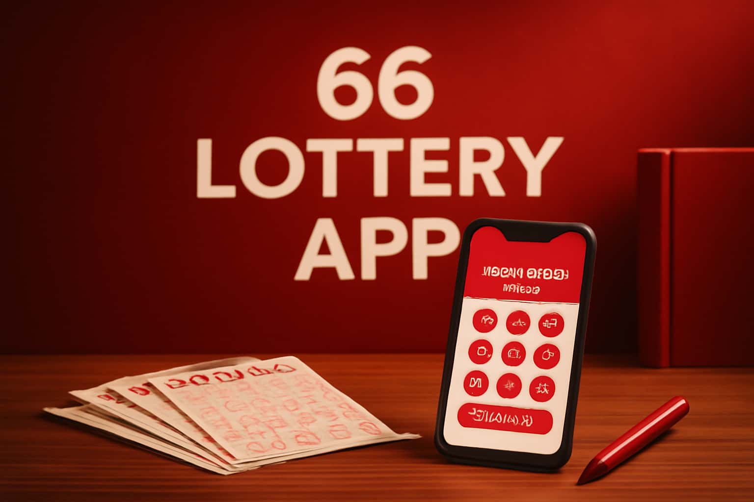 Visual representation of the 66 Lottery App Guides, showcasing the app's features.