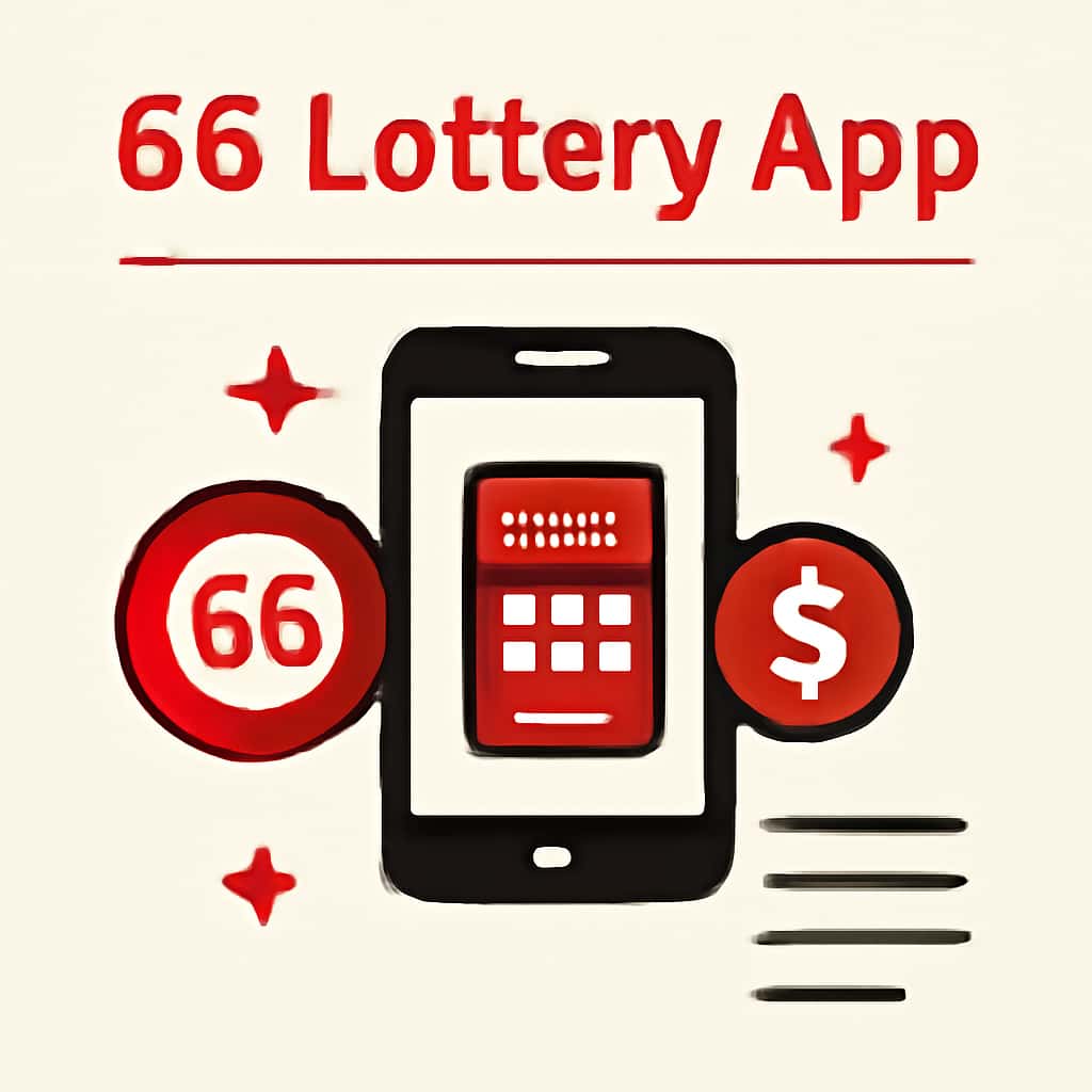 Educational illustration for 66 Lottery App Guides, detailing installation steps.