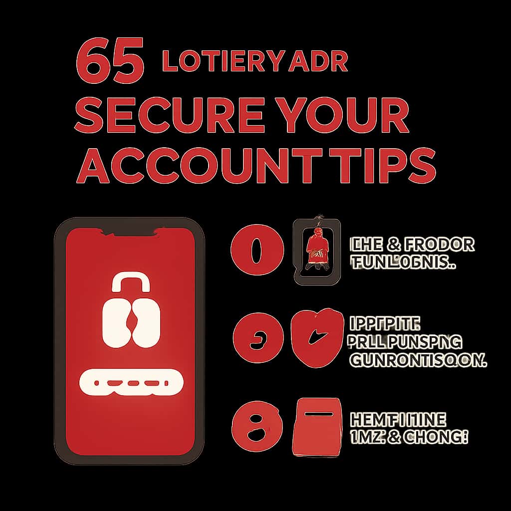 An educational diagram illustrating key aspects of securing a 66 Lottery App account.